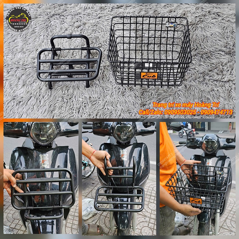 Quantum S2 được trang bị baga trước Fazzio và rổ Super Cub được mix lại theo yêu cầu khách hàng