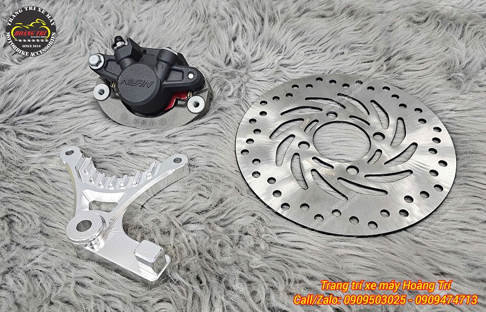 Combo đĩa sau và heo dầu SH chính hãng lắp cho DatBike Quantum S0