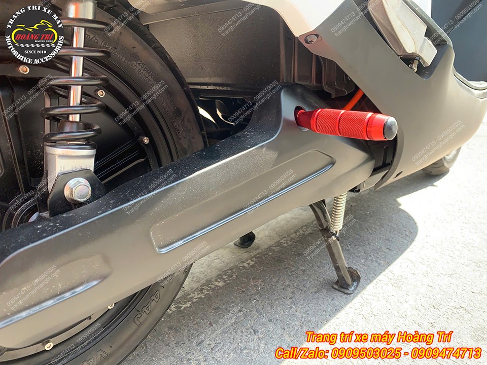 Chi tiết gù chống đổ K10 lắp gọn tạo điểm nhấn thể thao cho xe