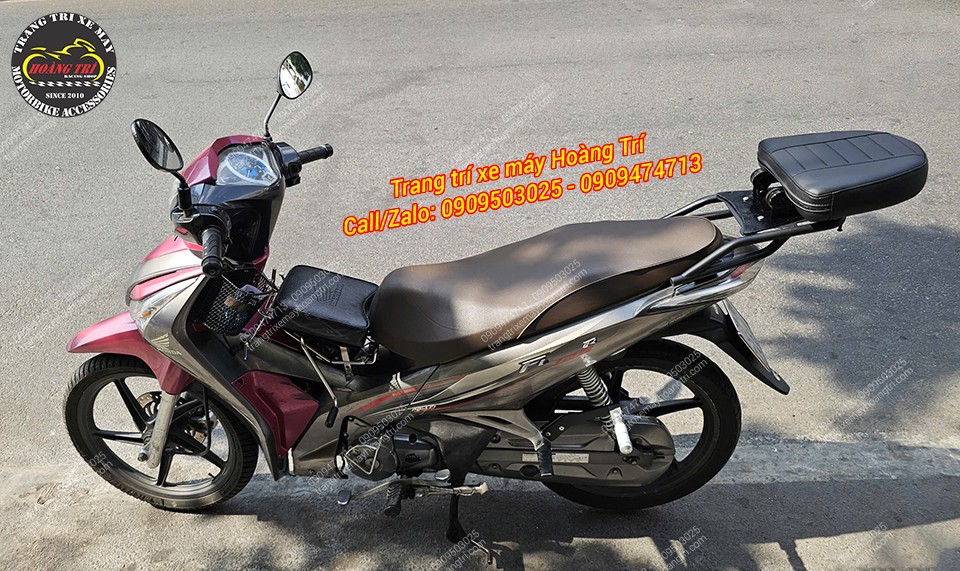 Tổng thể Future 2016 lắp baga và tựa lưng, tăng tiện ích chở người, nâng cao trải nghiệm