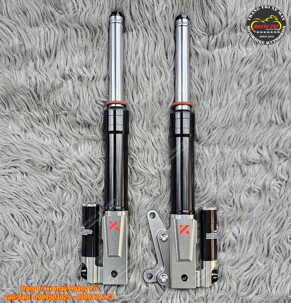 Phuộc Kingham màu đen cứng cáp, hoàn thiện cao cấp, phù hợp cho Mio, Fino, Fazzio