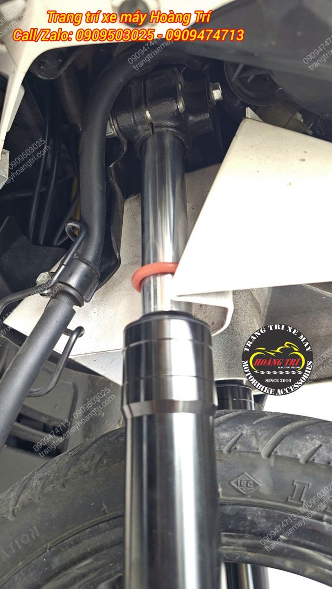 Phuộc Kingham lắp thực tế, ty phuộc sáng bóng tạo điểm nhấn nổi bật