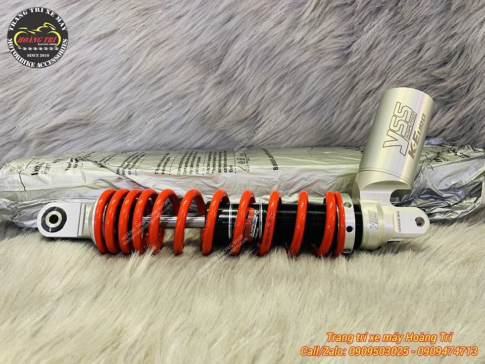 Phuộc YSS K-Euro Yamaha Mio thiết kế thể thao, lò xo đỏ nổi bật, tăng độ ổn định khi di chuyển