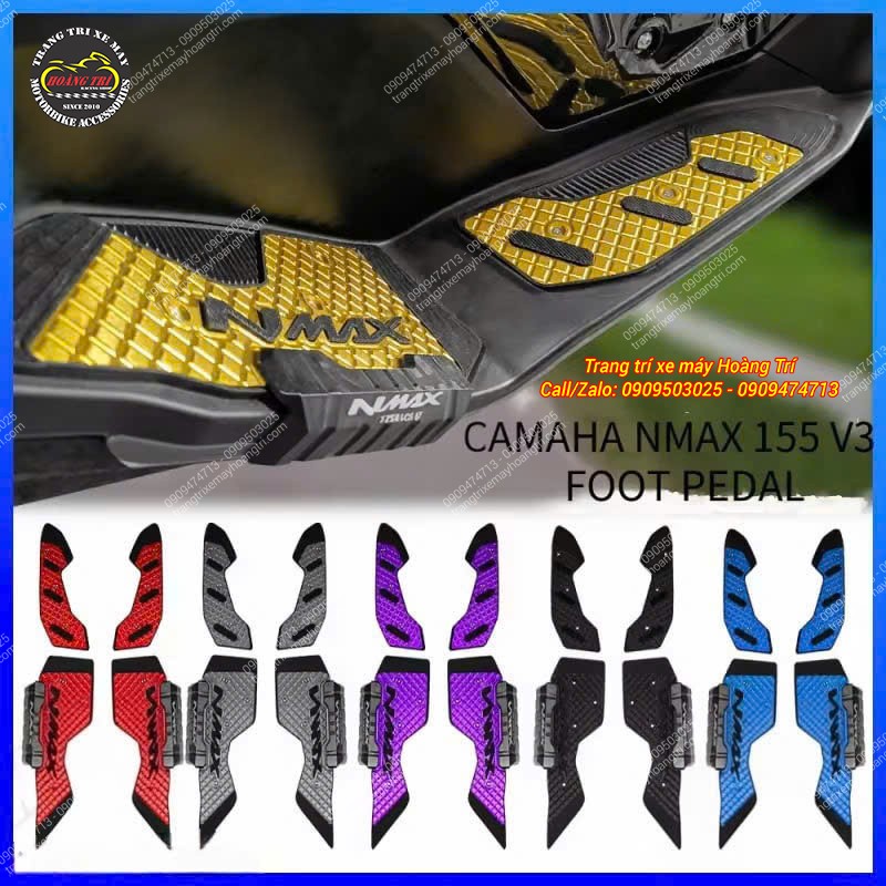 Thảm để chân nhôm CNC NMax 155 - NCL với nhiều màu sắc