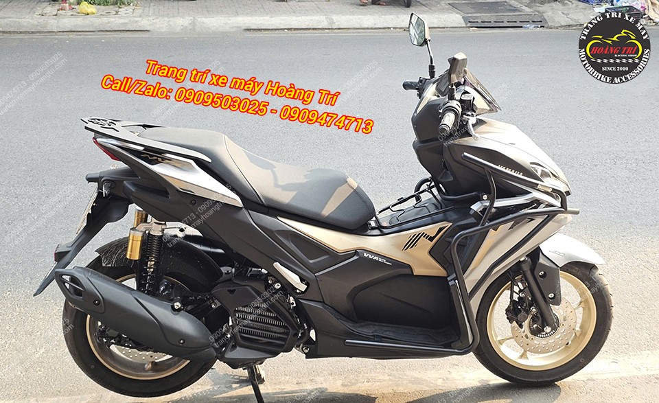 Tổng thể NVX V3 sau lắp khung chống đổ tăng bảo vệ, chống trầy hiệu quả