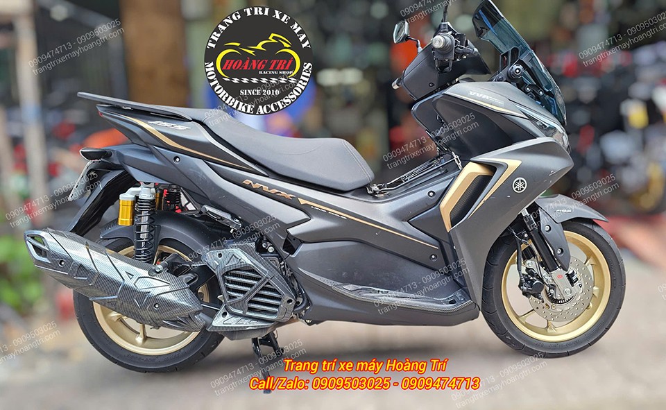 Toàn cảnh NVX V2 sau khi nâng cấp phuộc Kingham giúp dàn chân trước nổi bật hơn nhiều