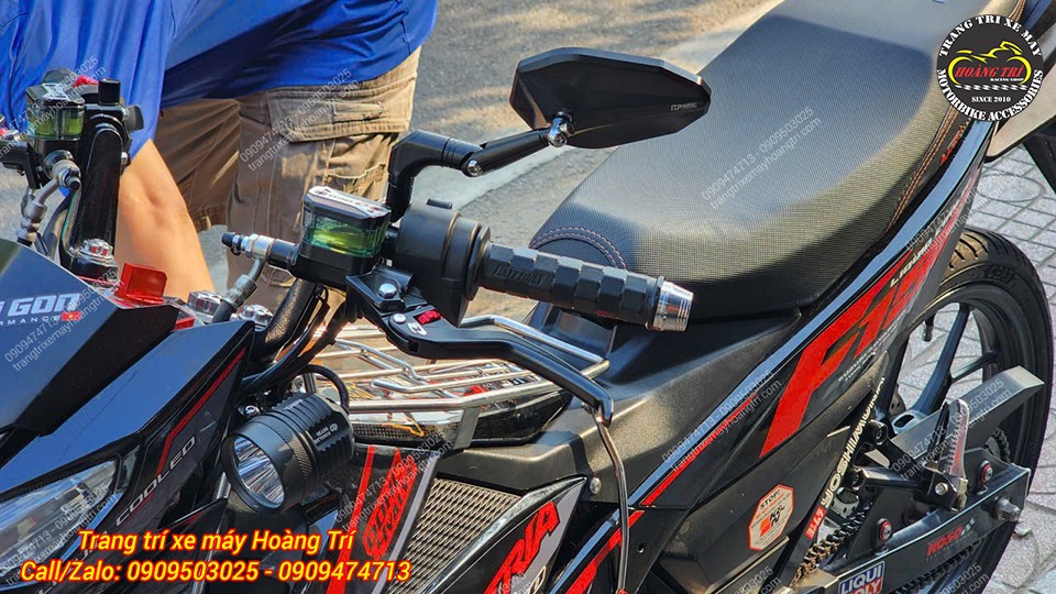 Cùm tay côn cao cấp cùng nhiều phụ kiện độ kiểng thay mới cho Satria