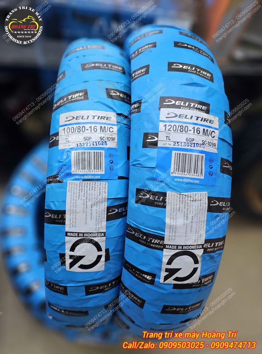 Cặp vỏ Deli Tire chính hãng, đúng kích thước, hàng mới, đóng gói cẩn thận