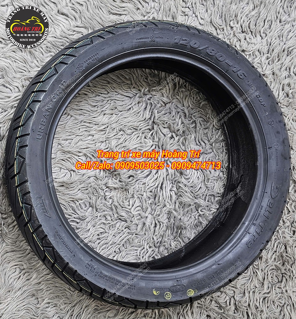 Lốp sau Deli Tire cho SH kích thước lớn, tăng ổn định khi chạy tốc độ cao