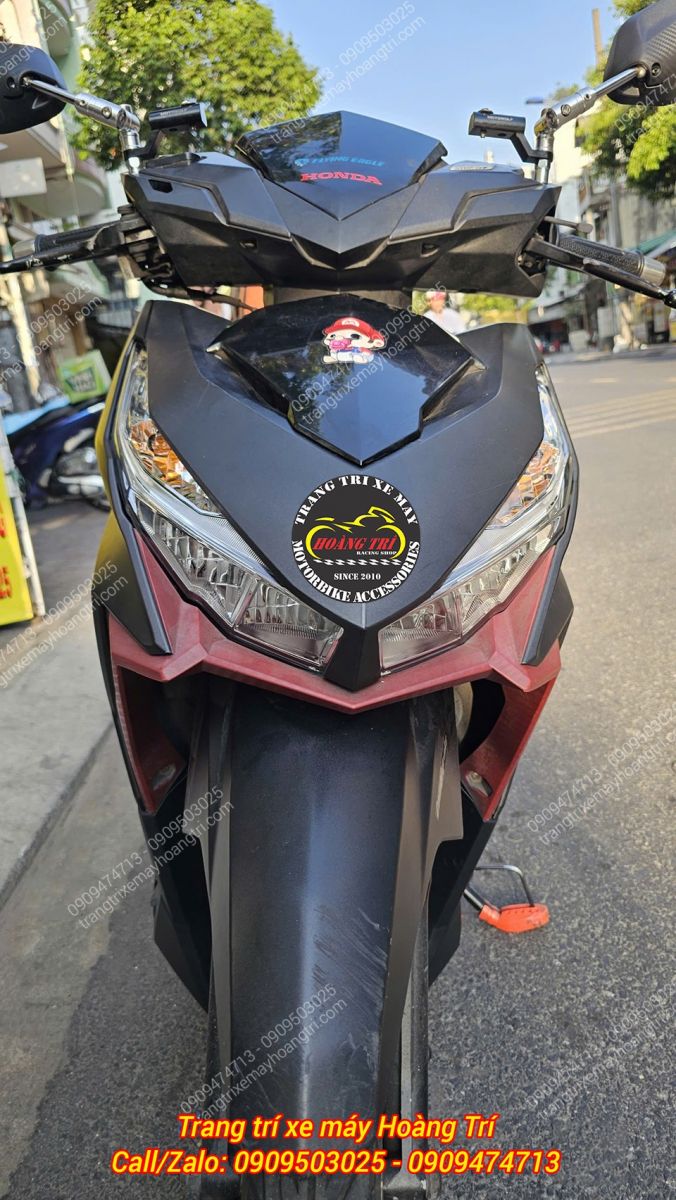 Đèn pha sau khi lắp hoàn chỉnh cho ánh sáng rõ nét, tăng thẩm mỹ phần đầu xe