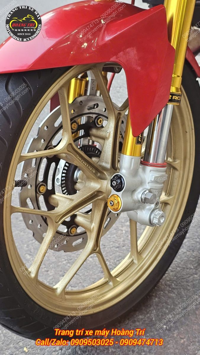 Chắn bùn trước Exciter 150 mang lại diện mạo mới và trải nghiệm tốt hơn