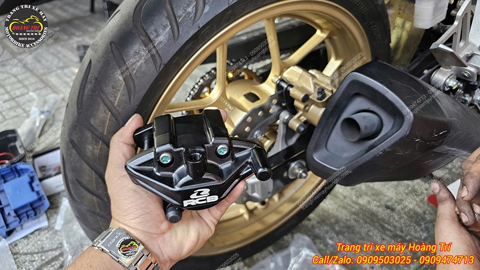 Heo dầu sau RCB S45 màu đen chuẩn bị nâng cấp cho dàn chân sau