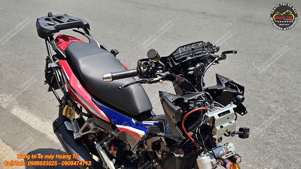 Không thể thiếu các lựa chọn thùng sau và túi hông cho Winner X