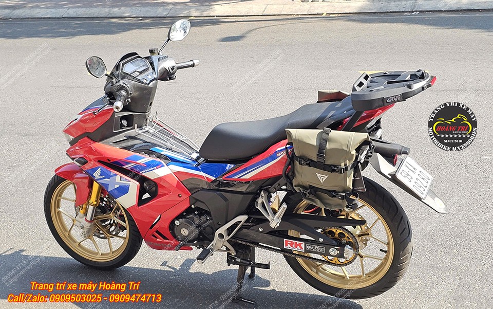 Toàn cảnh xe với đầy đủ phụ kiện phù hợp cho Winner X hoặc xe có cốp nhỏ