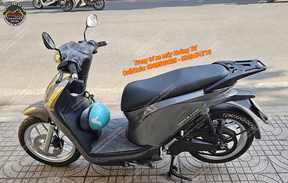 Toàn cảnh Quantum S3 với baga nhôm đúc giúp chở đồ tiện lợi, tăng thêm tiện ích khi di chuyển