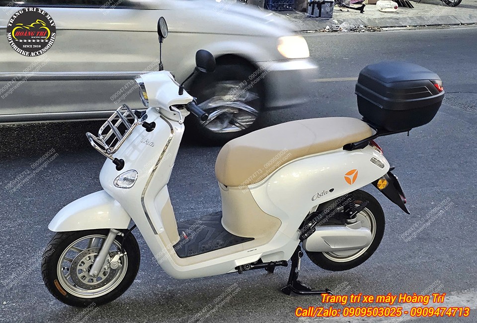 Góc nghiêng Osta lắp thùng B27NX, baga nối dài và gác chân, hỗ trợ chở thêm người