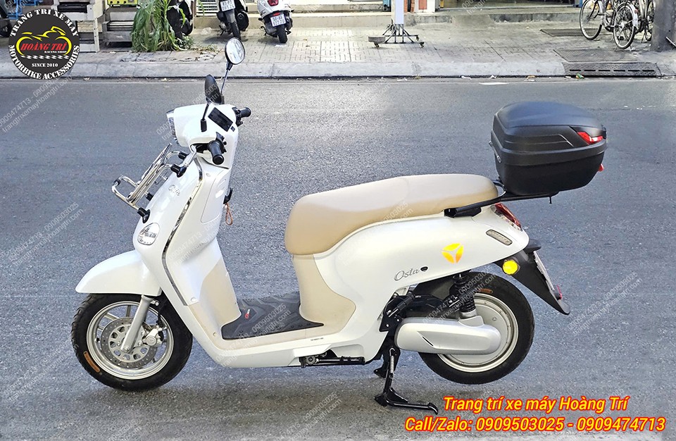 Góc tổng thể Osta đã nâng cấp baga sau và thùng Givi B27NX chính hãng tiện dụng
