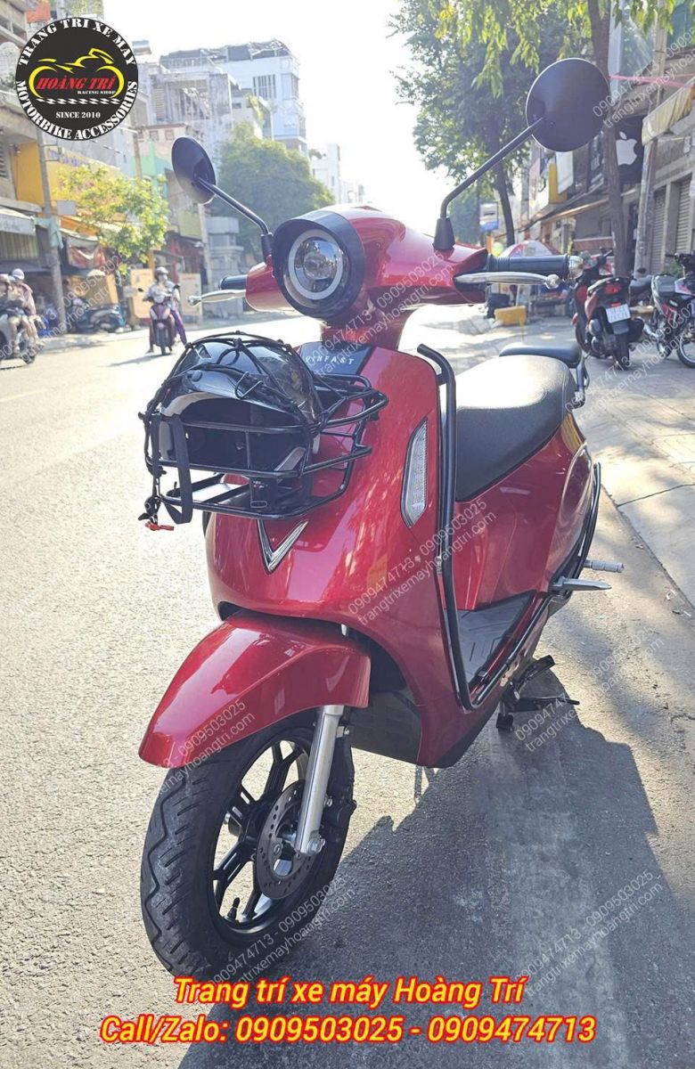 Evo Grand lắp khung trước kết hợp rổ trước, tăng tiện ích chở đồ