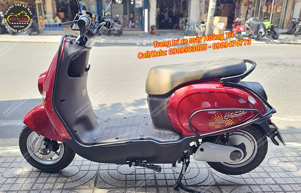 Tổng thể Motio với khung bảo vệ giúp xe thẩm mỹ và mạnh mẽ hơn