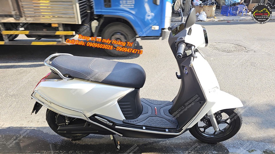 Tổng thể Vero X được bảo vệ toàn diện từ đầu đến đuôi với bộ khung bảo vệ
