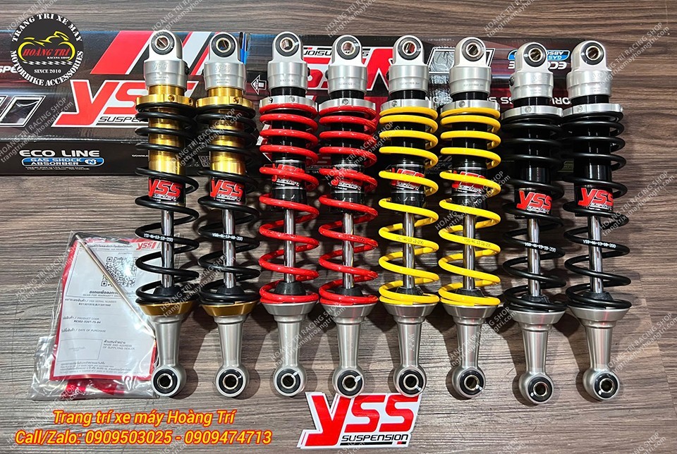 Phuộc sau YSS E-Series có 4 màu, hoàn thiện cao cấp, phù hợp nhiều phong cách xe