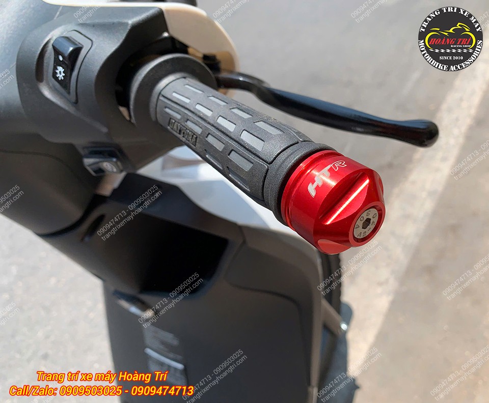 Gù tay lái HTR nhôm CNC gia công tinh xảo, giúp bảo vệ tay lái khi va chạm