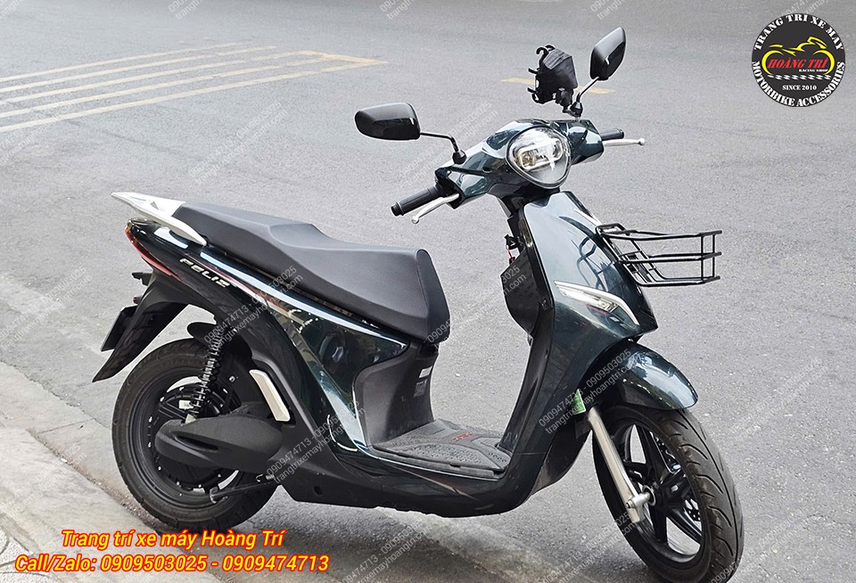 Toàn cảnh Vinfast Feliz với combo phụ kiện đơn giản nhưng mang lại tiện ích