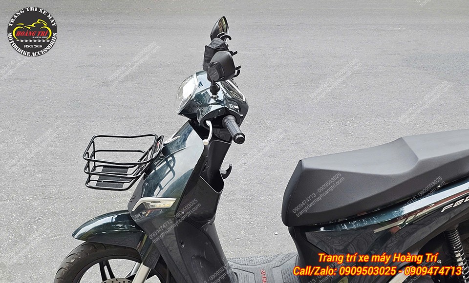 Toàn cảnh Vinfast Feliz trang bị rổ trước mang lại sự tiện dụng hằng ngày