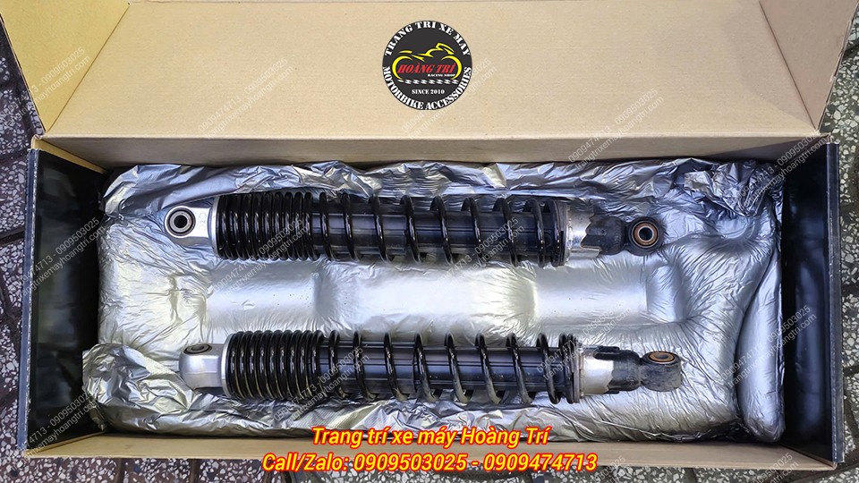 Cận cảnh phuộc nguyên bản Aprilia SR GT 200 trước lúc nâng cấp lên Ohlins AP 243 cao cấp