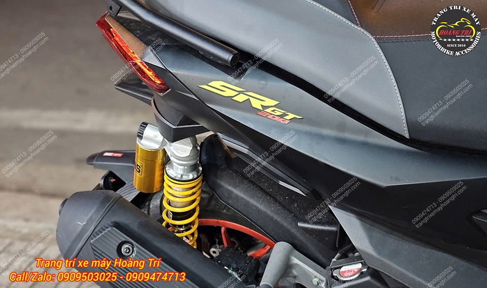 Aprilia SR GT 200 trở nên thể thao hơn sau khi trang bị phuộc Ohlins AP 243