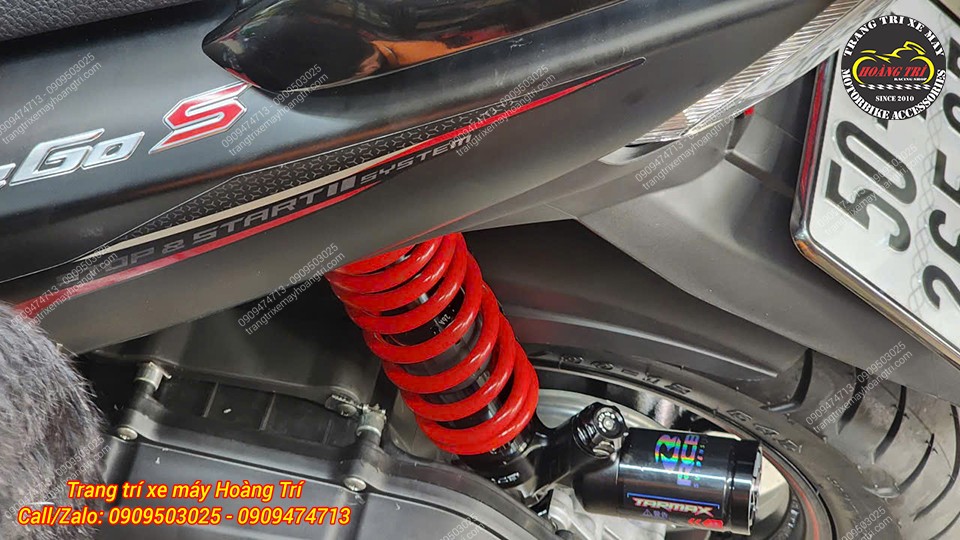 Góc nhìn thực tế phuộc Racing Boy Tarmax giúp Yamaha Freego nổi bật và trải nghiệm nhún êm hơn