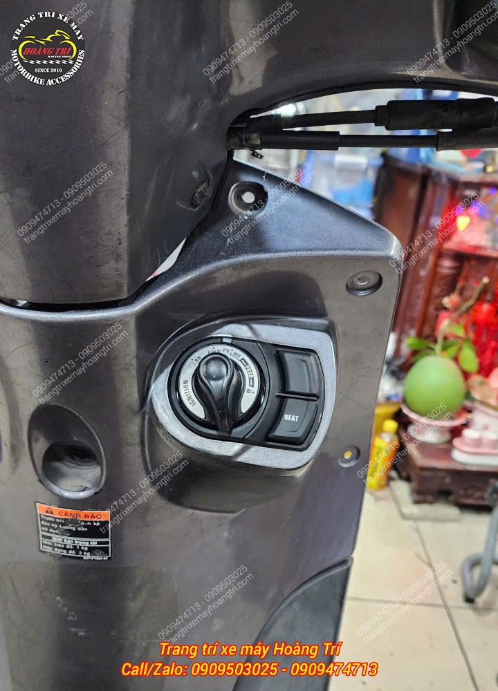 Cận cảnh ổ khóa Smartkey Janus chính hãng Yamaha tăng tiện lợi khi sử dụng