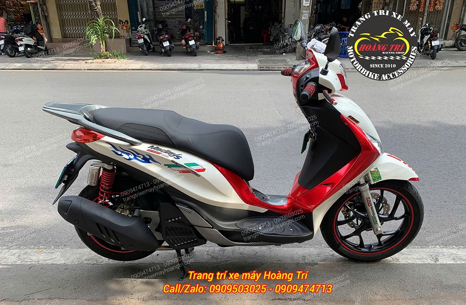 Piaggio Medley sau khi nâng cấp phuộc YSS G-Series tăng vẻ đẹp thể thao và hiện đại