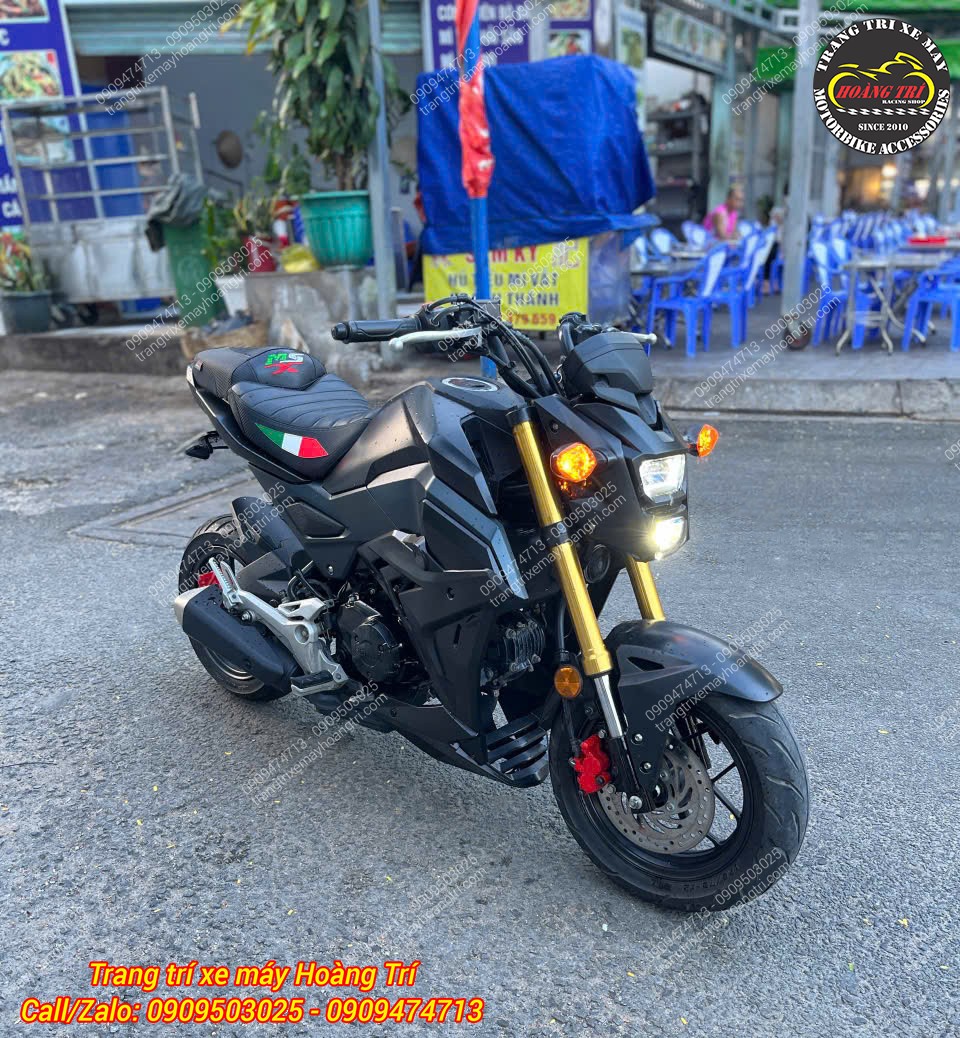 Tổng thể Honda MSX nổi bật hơn với yên độ hai tầng phong cách Thái Lan cá tính