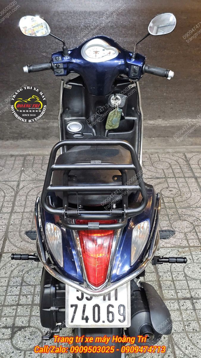 Yamaha Nozza tăng thêm tiện ích sử dụng hằng ngày nhờ trang bị gác chân phụ chắc chắn