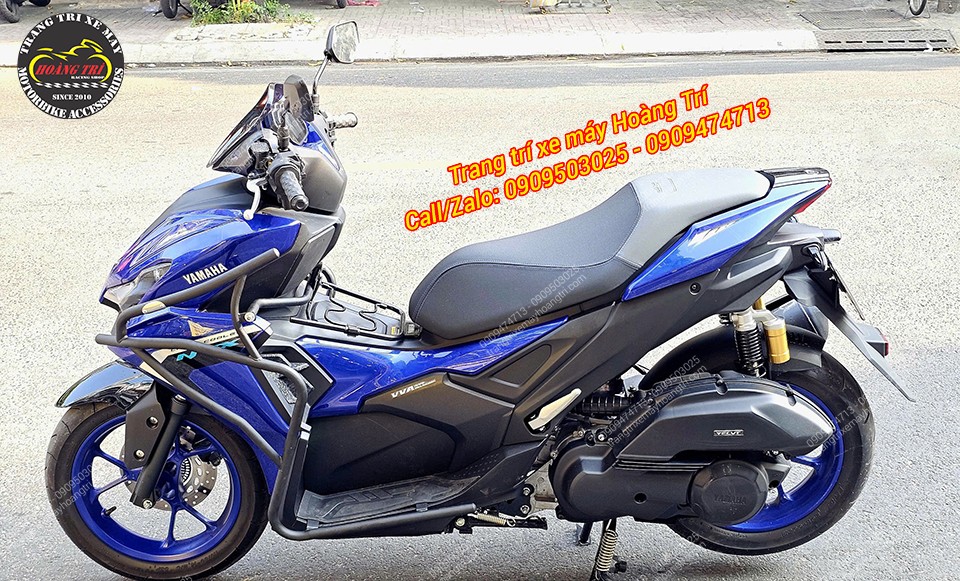 Toàn cảnh NVX V3 sau khi nâng cấp khung chống đổ và các phụ kiện hoàn thiện