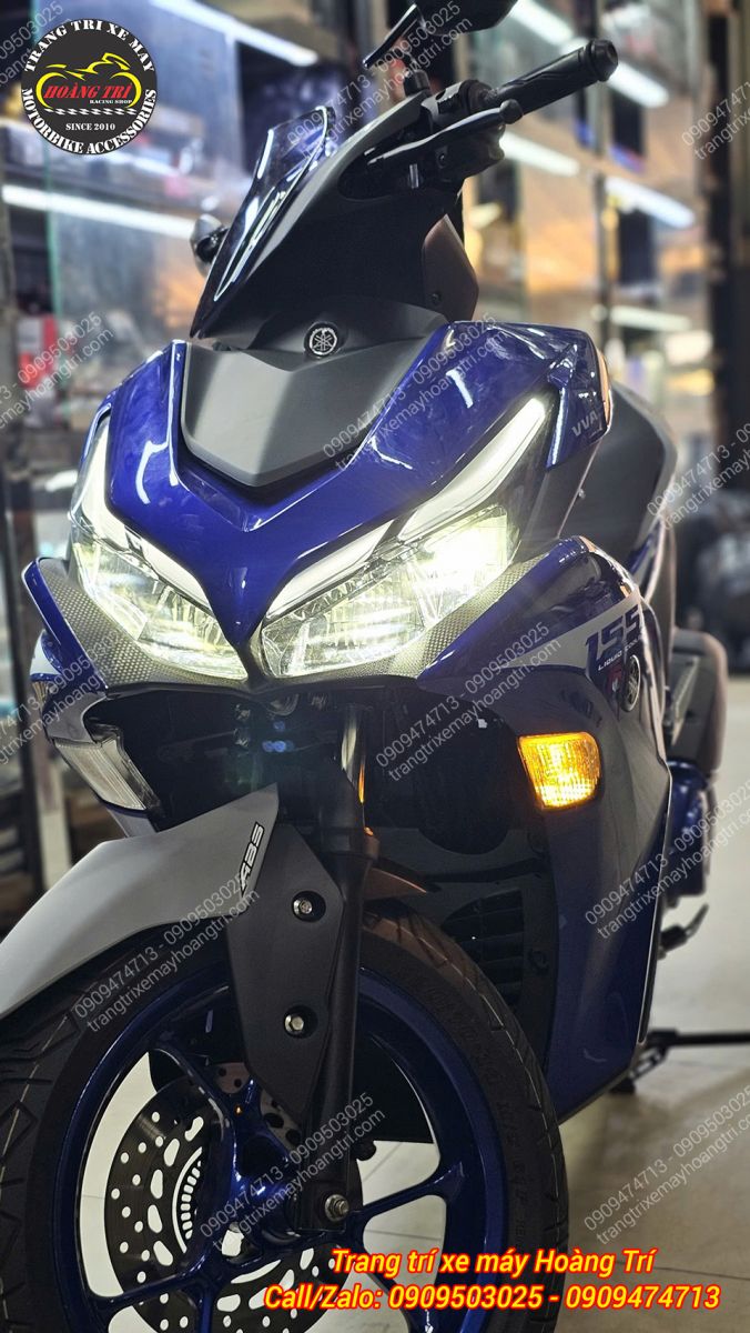 Đèn pha Yamaha NVX V2 hoạt động ổn định sau khi nâng cấp hoàn chỉnh hệ thống chiếu sáng