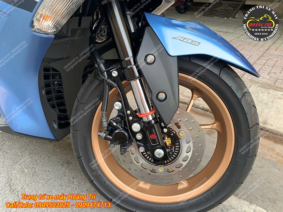 Bộ phuộc upside down Kingham cho NVX V2 tăng vẻ thể thao và khả năng nhún êm ái