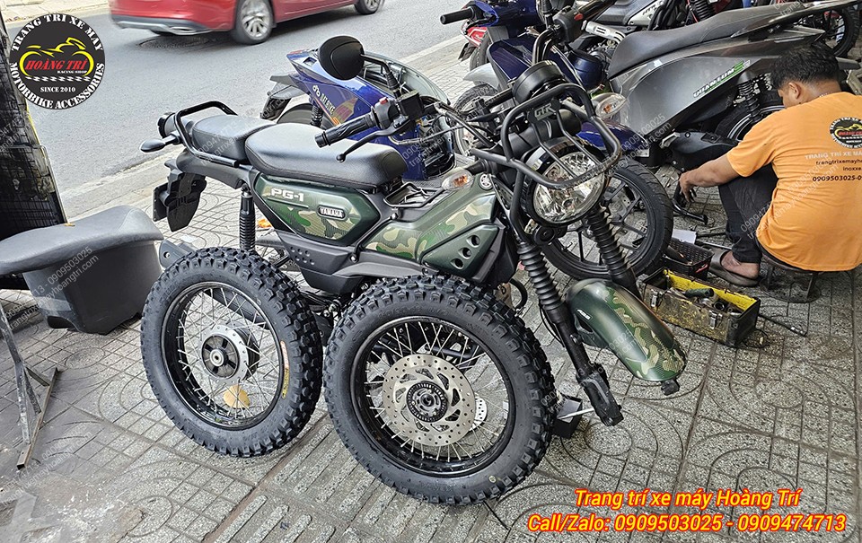 Góc nghiêng Yamaha PG-1 ABS 2026 nổi bật hơn sau khi nâng cấp cặp vỏ không ruột