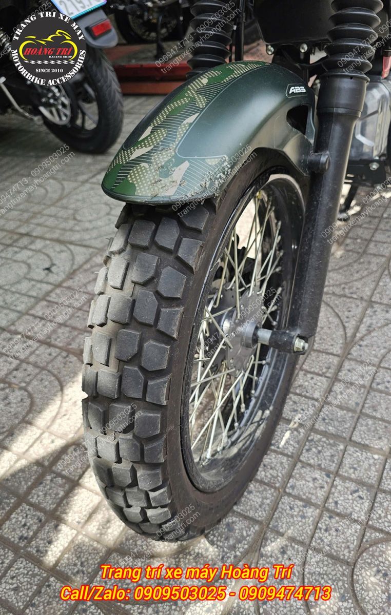 Gai vỏ trước Yamaha PG-1 ABS 2026 nguyên bản mang phong cách địa hình khỏe khoắn cá tính