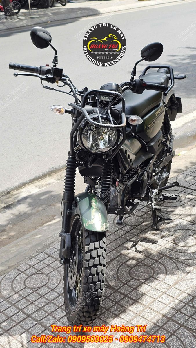 Tổng thể Yamaha PG-1 ABS 2026 trước khi thay cặp vỏ không ruột phong cách địa hình