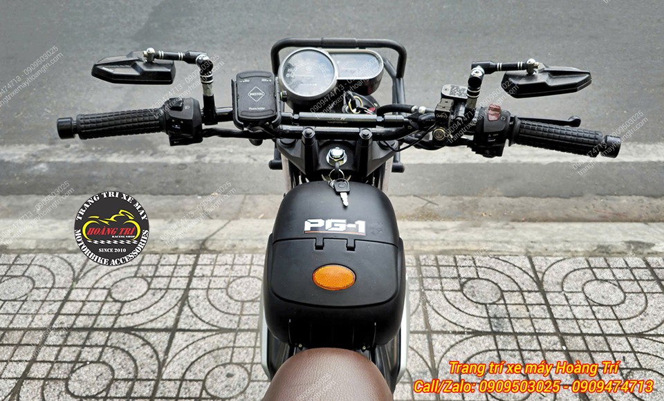 Góc nhìn từ người lái với thùng giữa OEM PG-1 tăng không gian chứa đồ cực tiện lợi