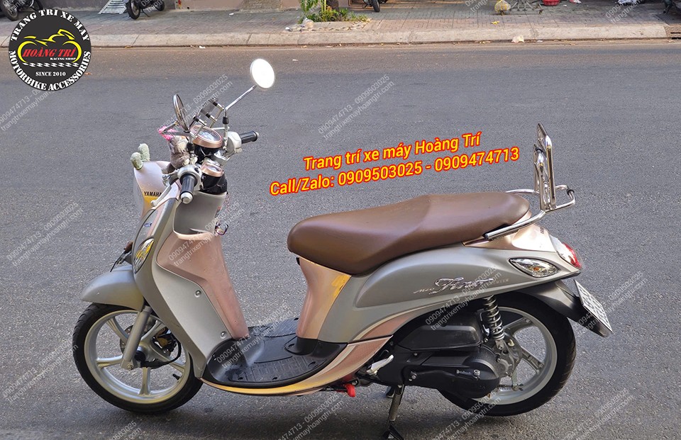 Phụ kiện baga sau Fino mang đến vẻ ngoài sang trọng phong cách Vespa