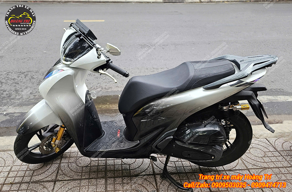 Tổng thể Honda SH nâng cấp màn hình Android và phụ kiện tăng trải nghiệm lái hiện đại
