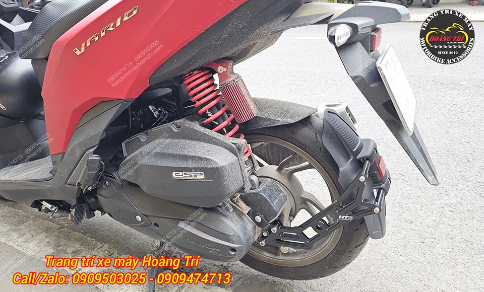Pát chắn bùn bằng nhôm CNC nên rất chắc chắn và bền bỉ không rung lắc