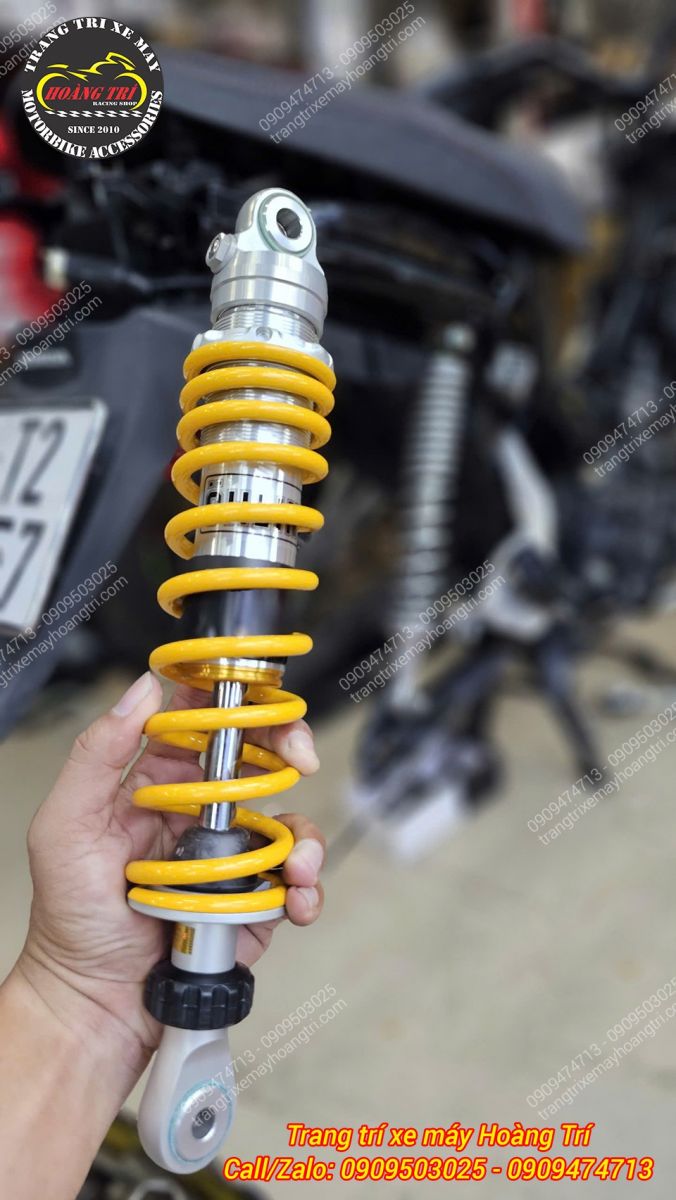 Chi tiết phuộc sau Ohlins Wave A thiết kế chắc chắn mang phong cách thể thao nổi bật
