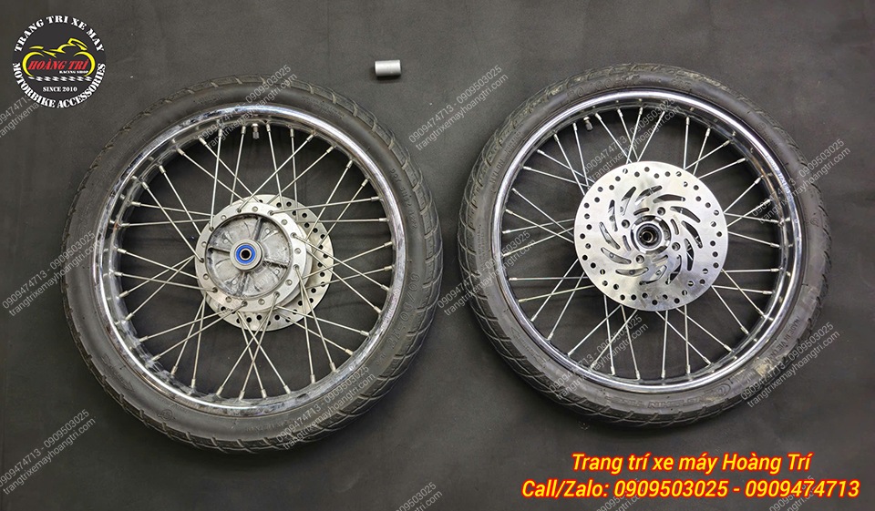 Cận cảnh bánh trước sau được nâng cấp thắng đĩa hiện đại mang đến sự an toàn hơn