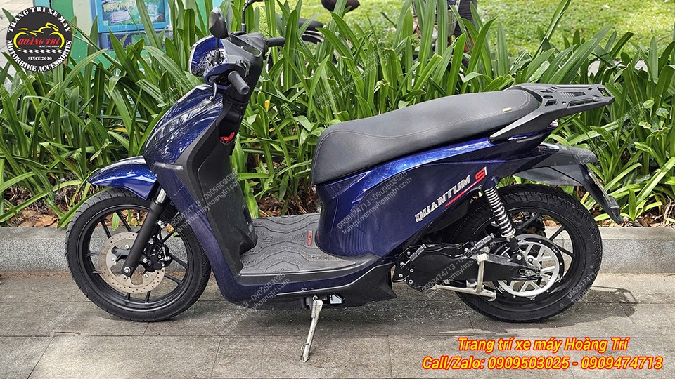 Datbike Quantum lắp baga sau nhôm đúc nên kết hợp thùng sau để tăng khả năng chở đồ