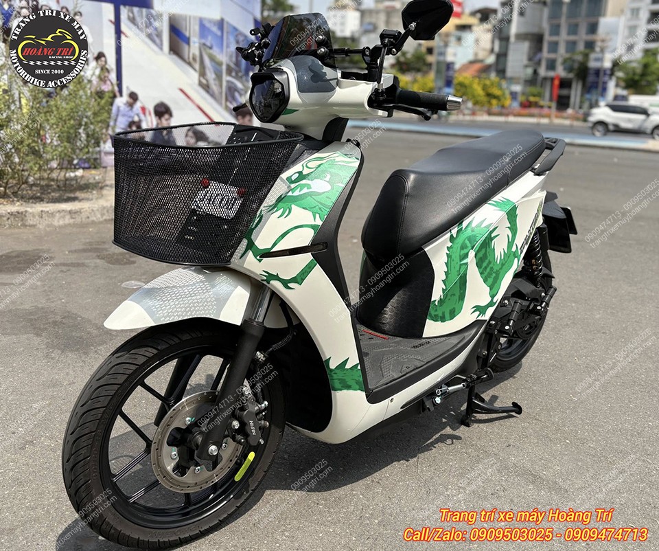 Datbike Quantum nổi bật với gác chân phụ kết hợp rổ trước tiện ích cho di chuyển phố