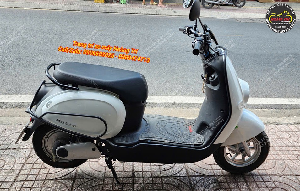 Vinfast Motio sau khi trang bị khung bảo vệ tăng phong cách cá tính và an toàn hơn